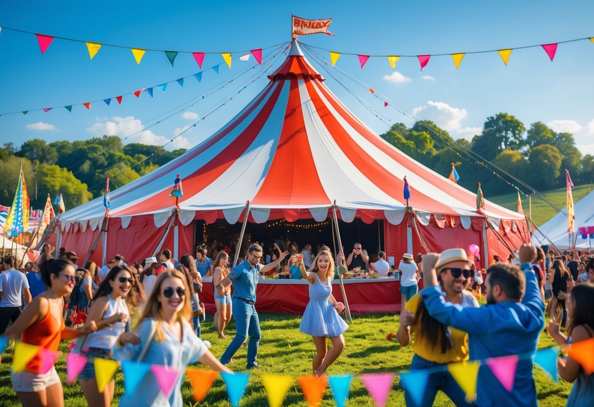 Skab festivalstemning med et cirkustelt